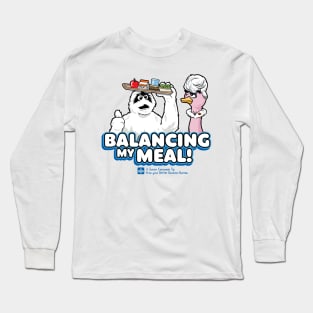 Balancing My Meal - Retro PSA - Light Long Sleeve T-Shirt